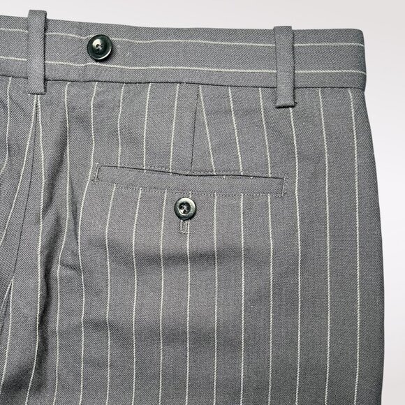 Polo Ralph Lauren Wool Pinstripe Dress Pants Navy Size 10 - Picture 9 of 9
